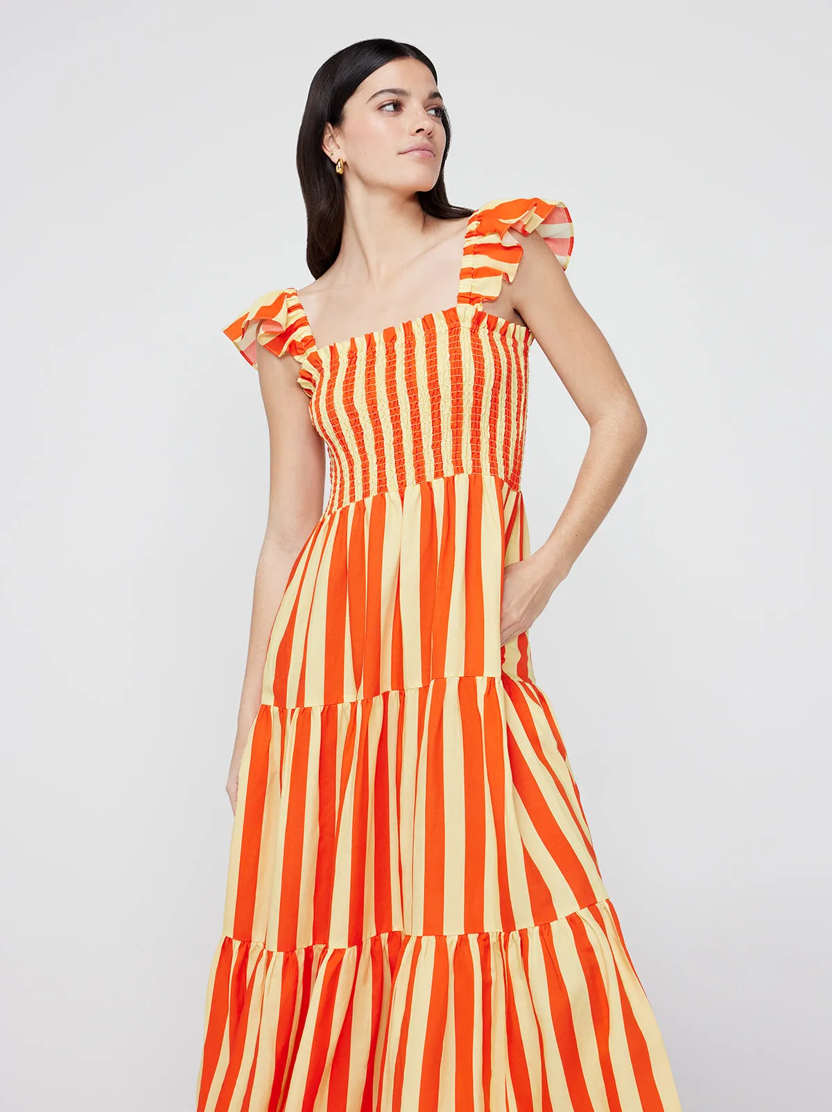 Aisha Striped Maxi Dress