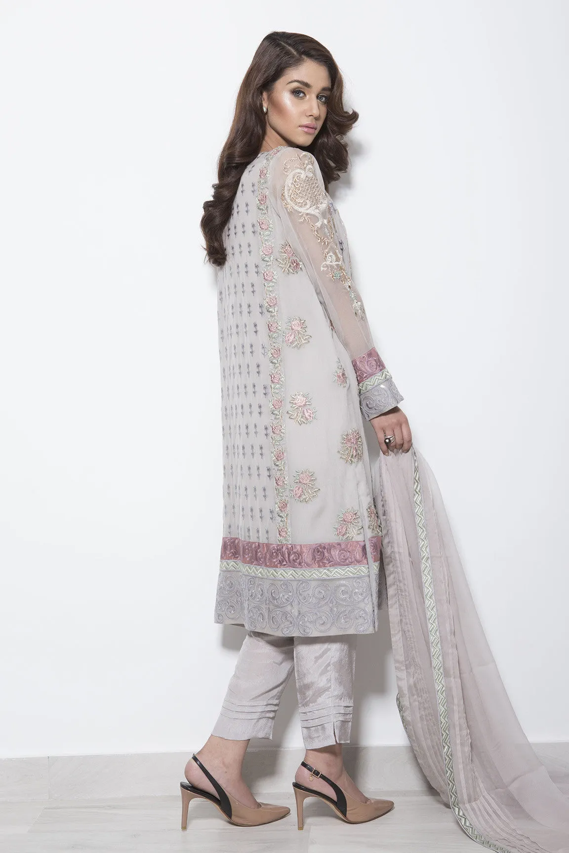 Baroque Luxury Chiffon Embroidered Collection - Victorian Dreams