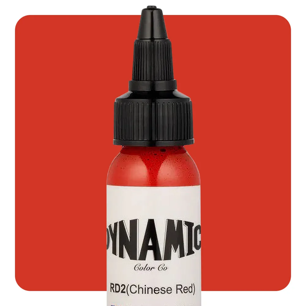 Dynamic Chinese Red Tattoo Ink - 1oz. Bottle
