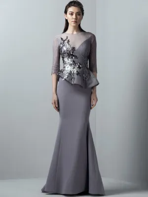 Embroidered Mermaid Dress