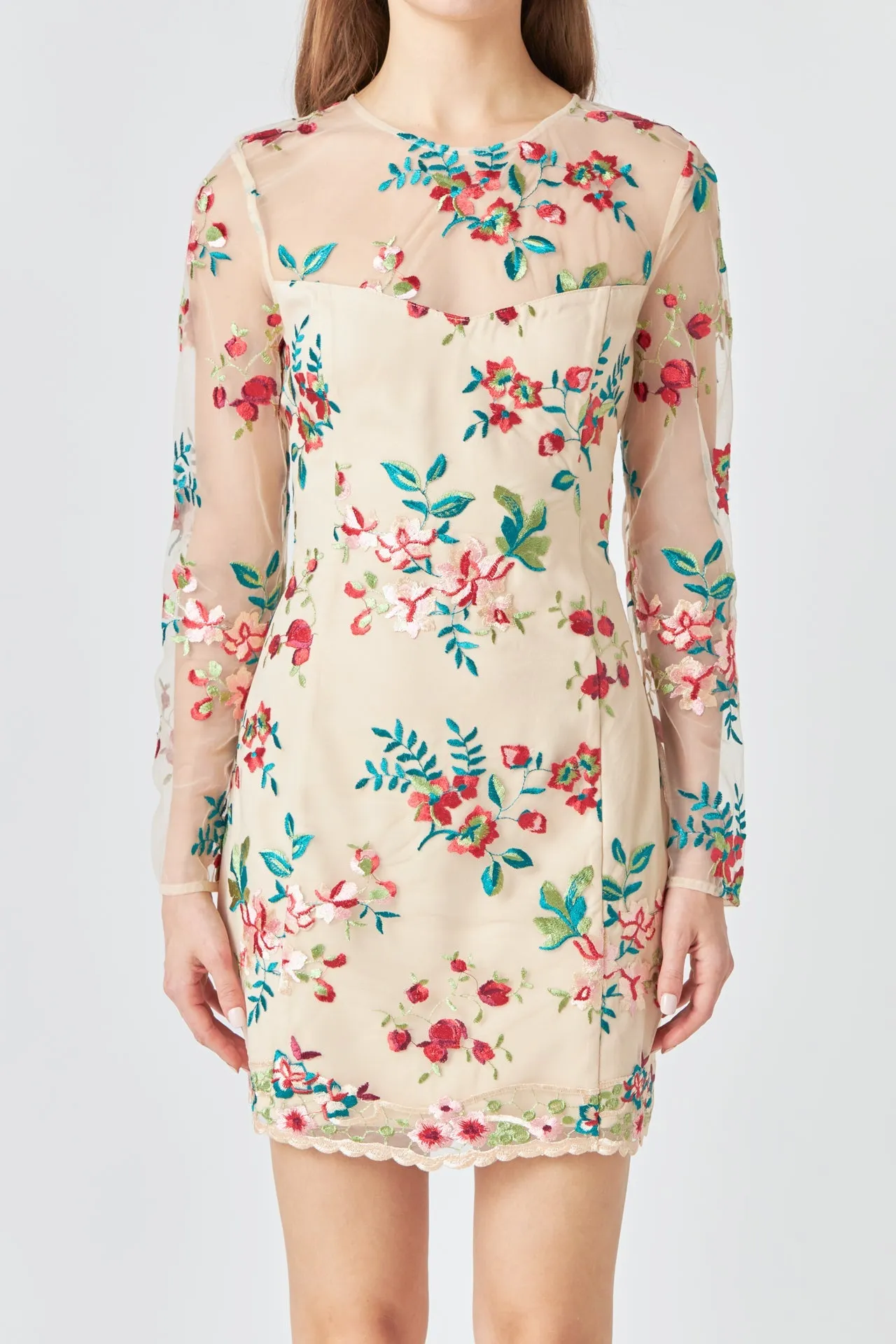 Endless Rose - Floral Embroidered Dress