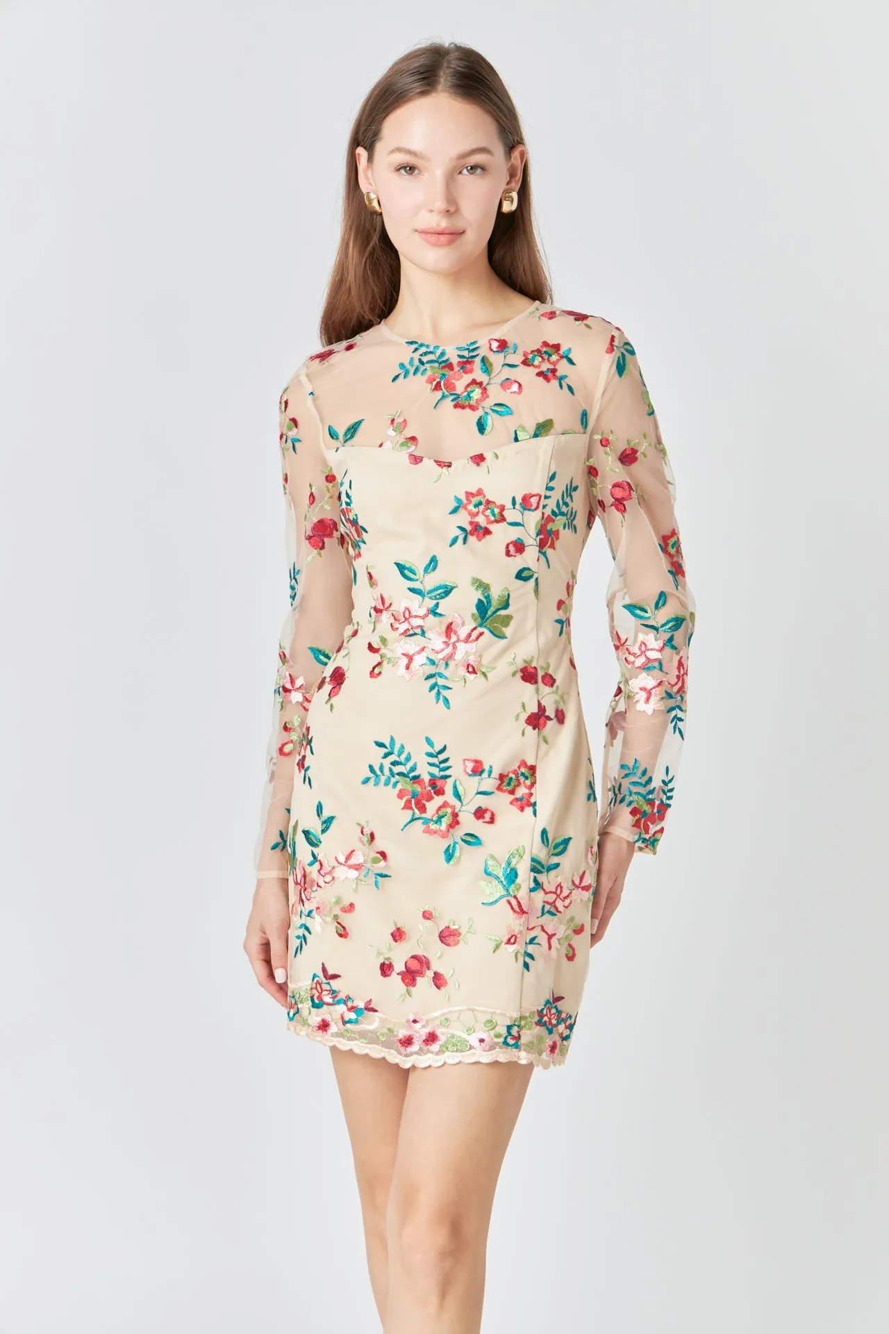 Endless Rose - Floral Embroidered Dress