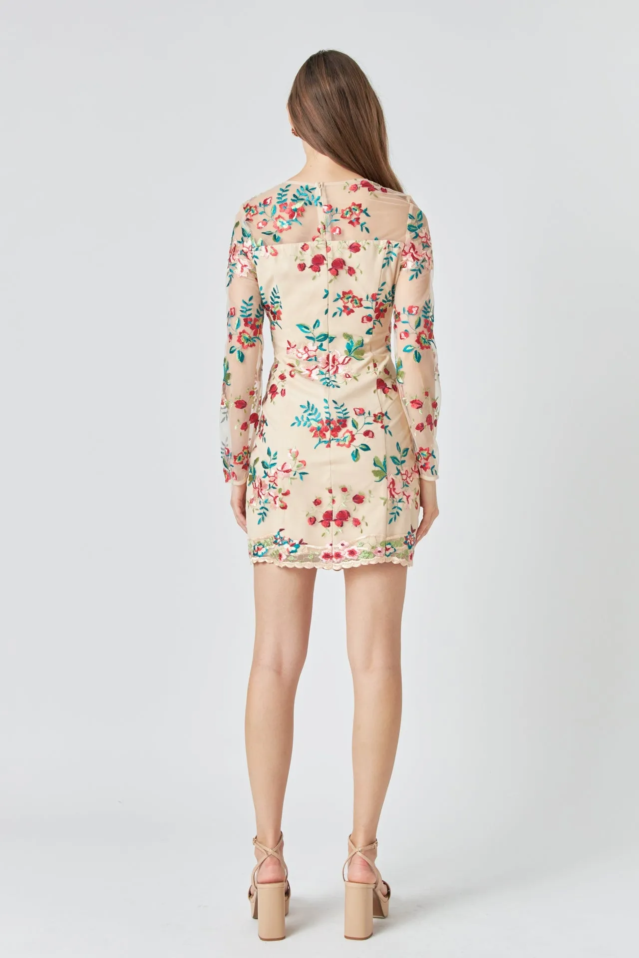 Endless Rose - Floral Embroidered Dress