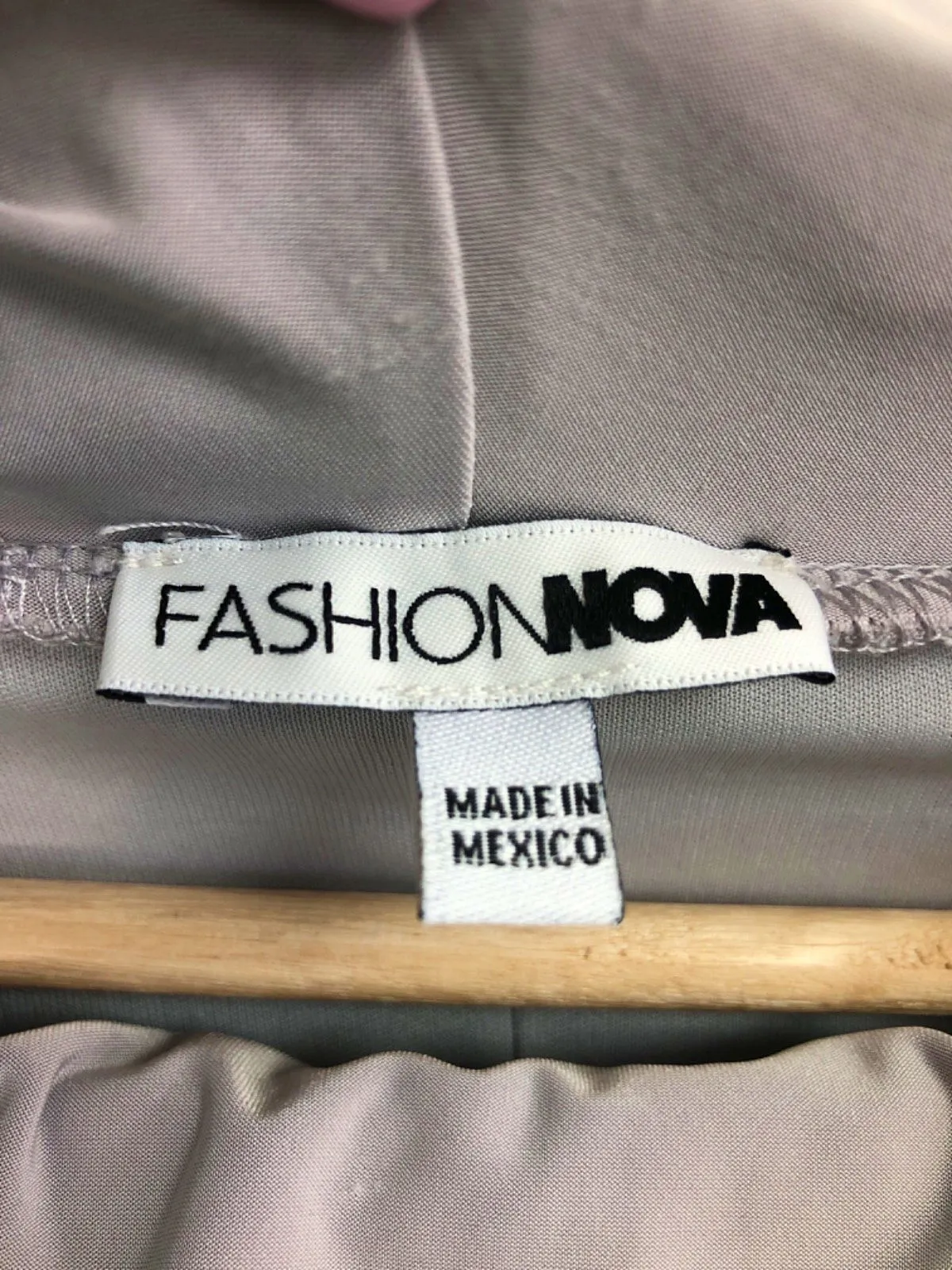 Fashion Nova Gray Long Sleeve Maxi Dress UK S