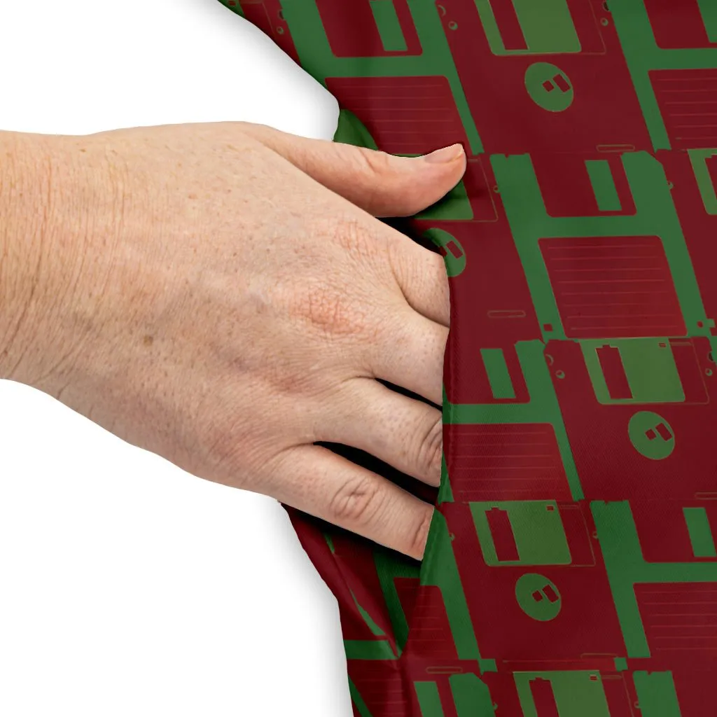 Floppy Disk Red and Green Dress