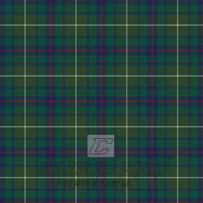 Fraser Gathering Green Modern Tartan