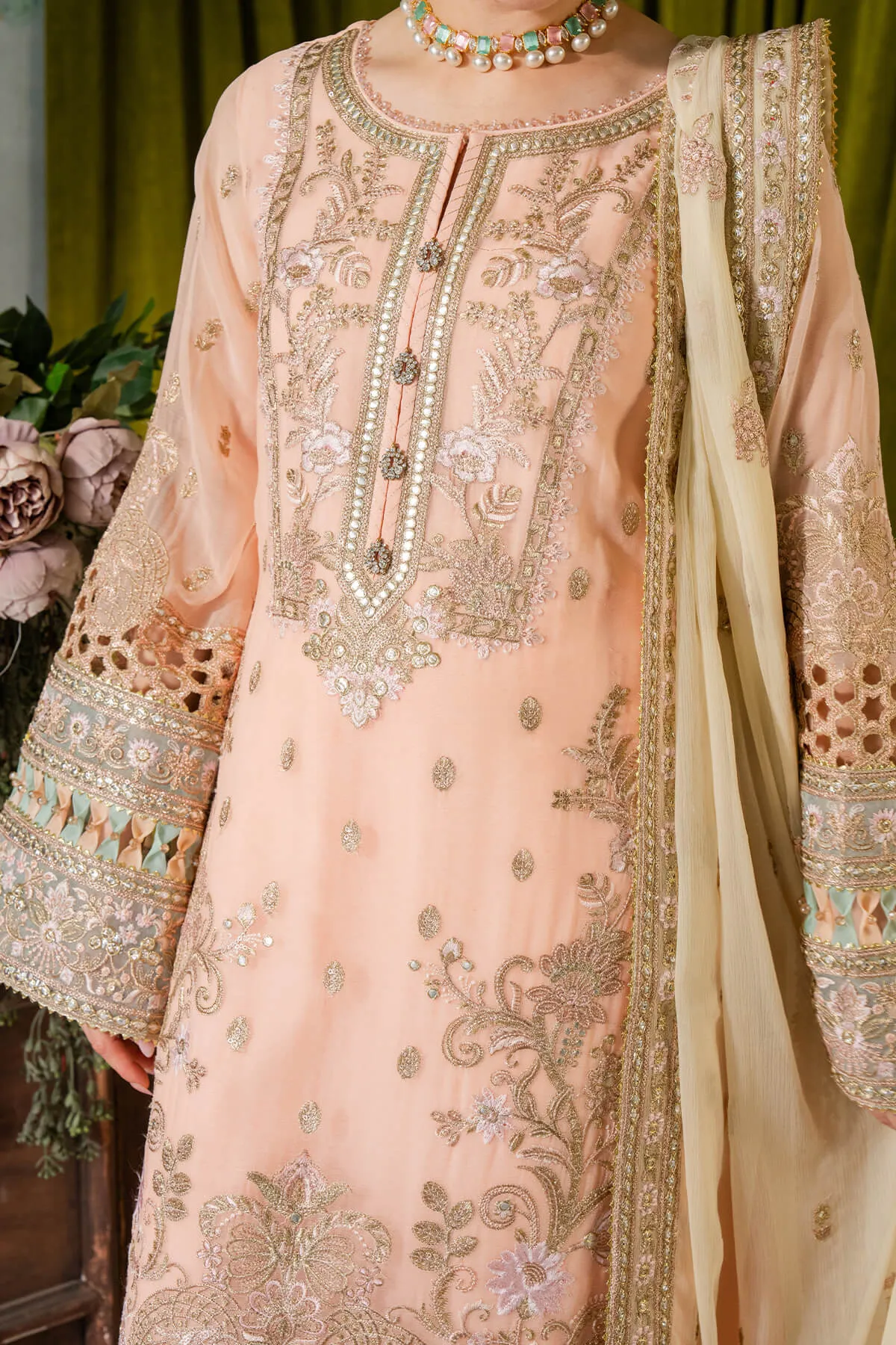 Imrozia x Hania Aamir Naina Chiffon Formals – I-193 Kashud