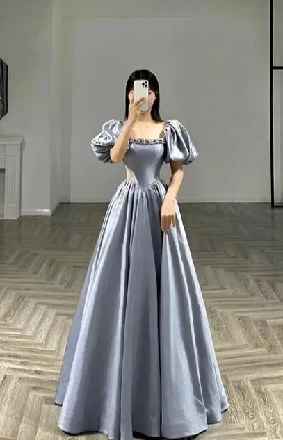 kamahe Gray Prom Dresses, Long Prom Dress