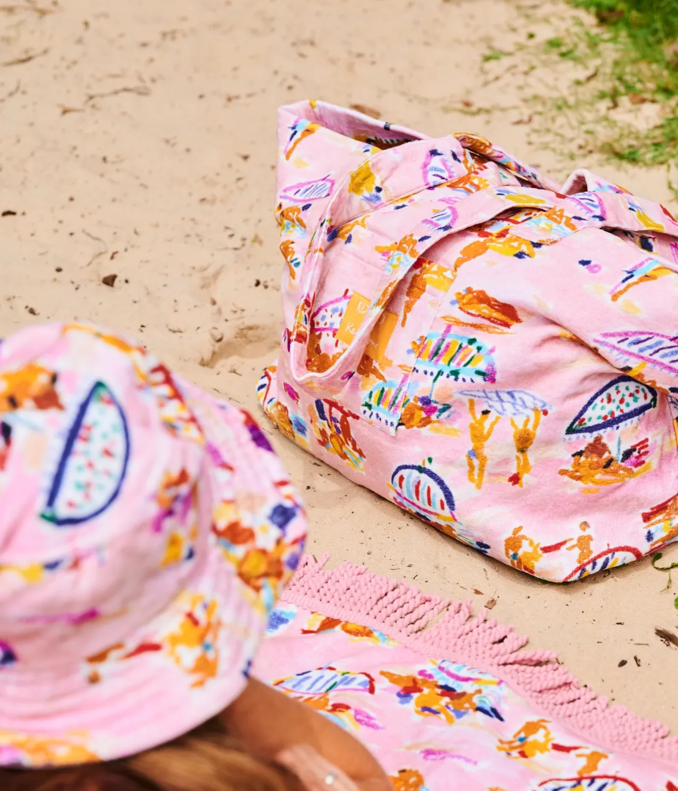 Kip & Co x Ken Done Beach Days Terry Oversized Beach Bag
