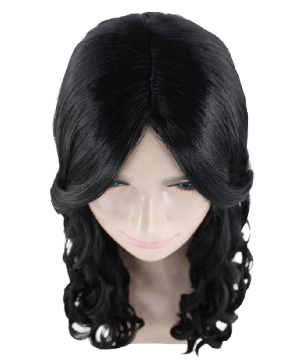 Long Black Wavy Womens Wig | Dramatical Natural Looking Wig | Premium Breathable Capless Cap