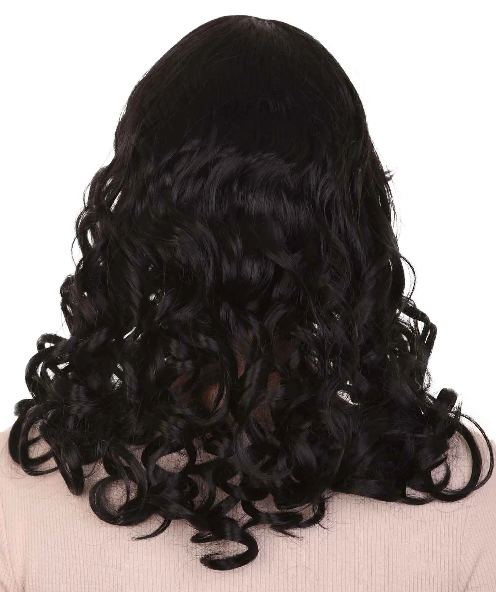 Long Black Wavy Womens Wig | Dramatical Natural Looking Wig | Premium Breathable Capless Cap