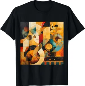 modern abstract pattern art design, Boho Abstract Geometric T-Shirt