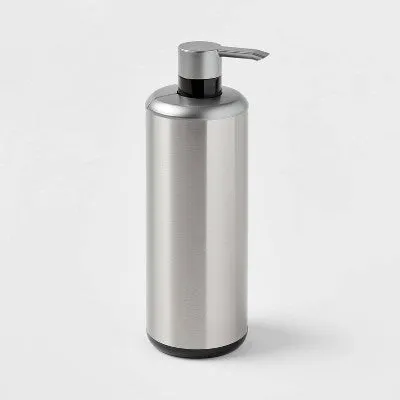 Open Box - Touchless Soap Pump Metallic Gray - Threshold