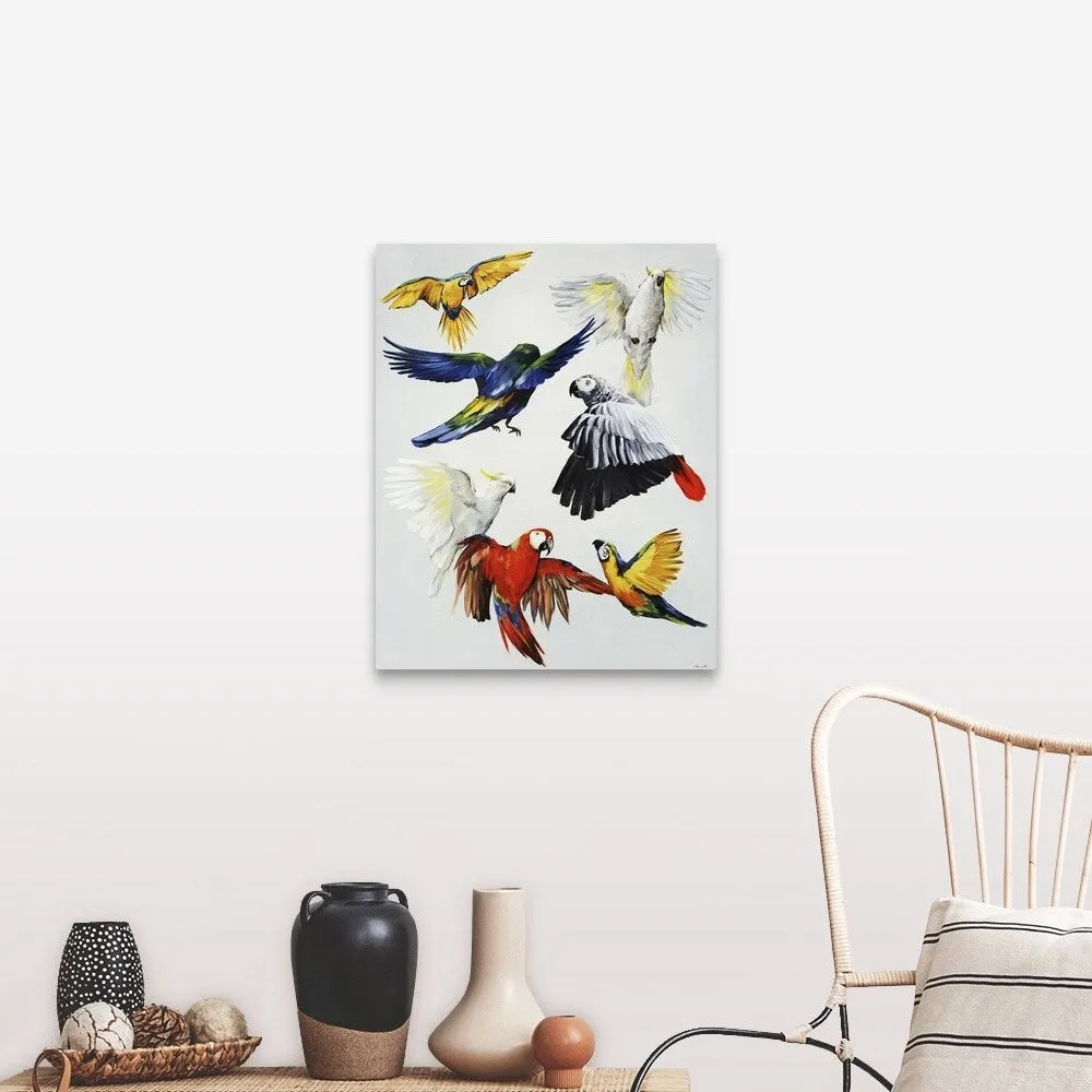 "Birds of Paradise" Canvas Wall Art
