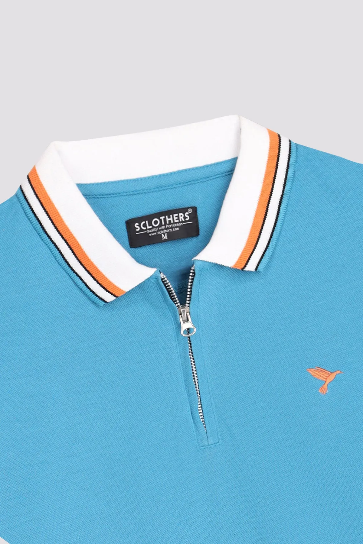 Saxony Blue Yarn Dyed Polo Shirt - A24 - MP0260R