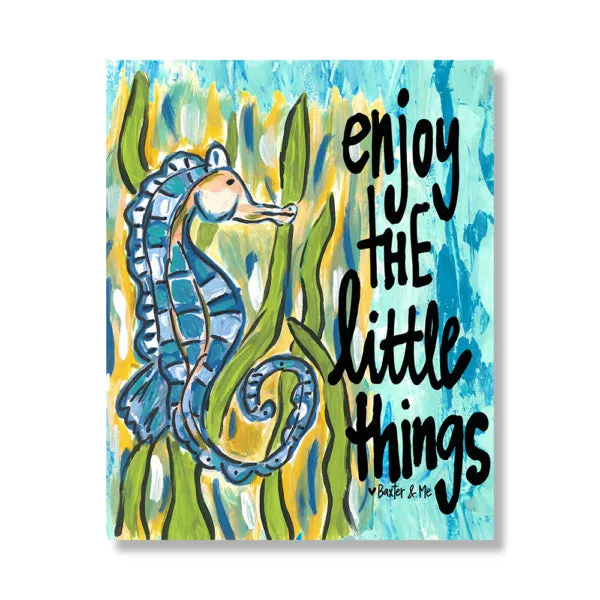 Sea Horse - Wrapped Canvas