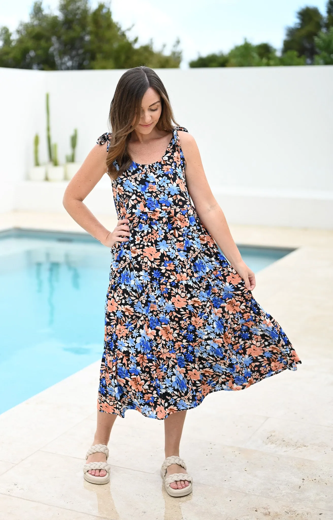 Senna Dress - Ocean Sunset