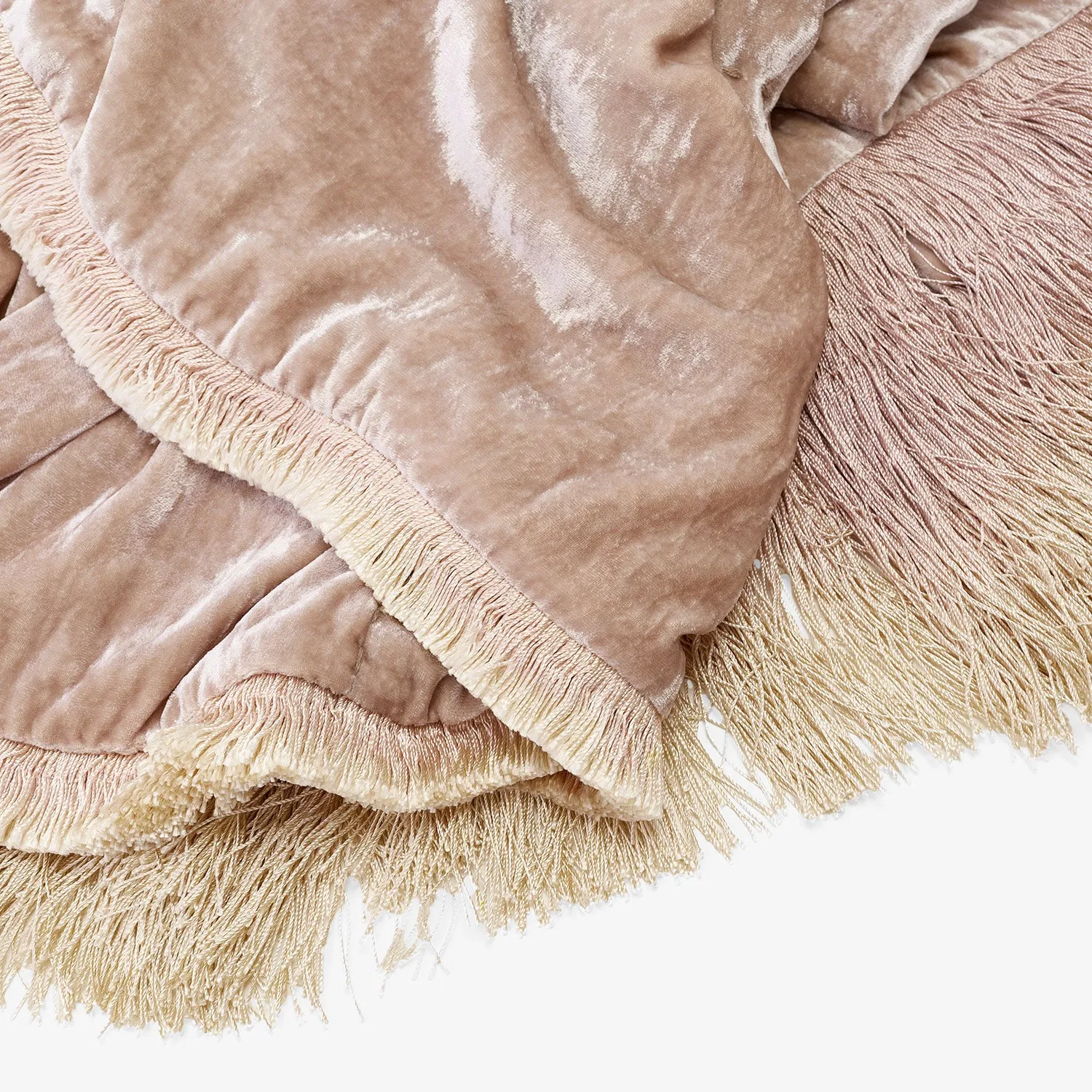 Silk Fringe Throw
