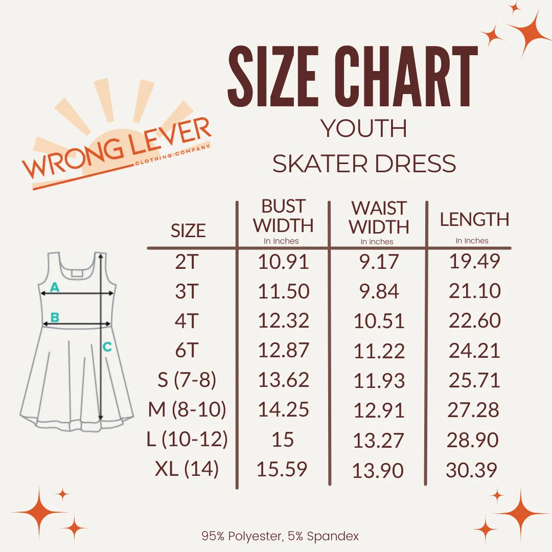 Tan Blue Heeler Girls' Sleeveless Sundress- Costume, Cosplay