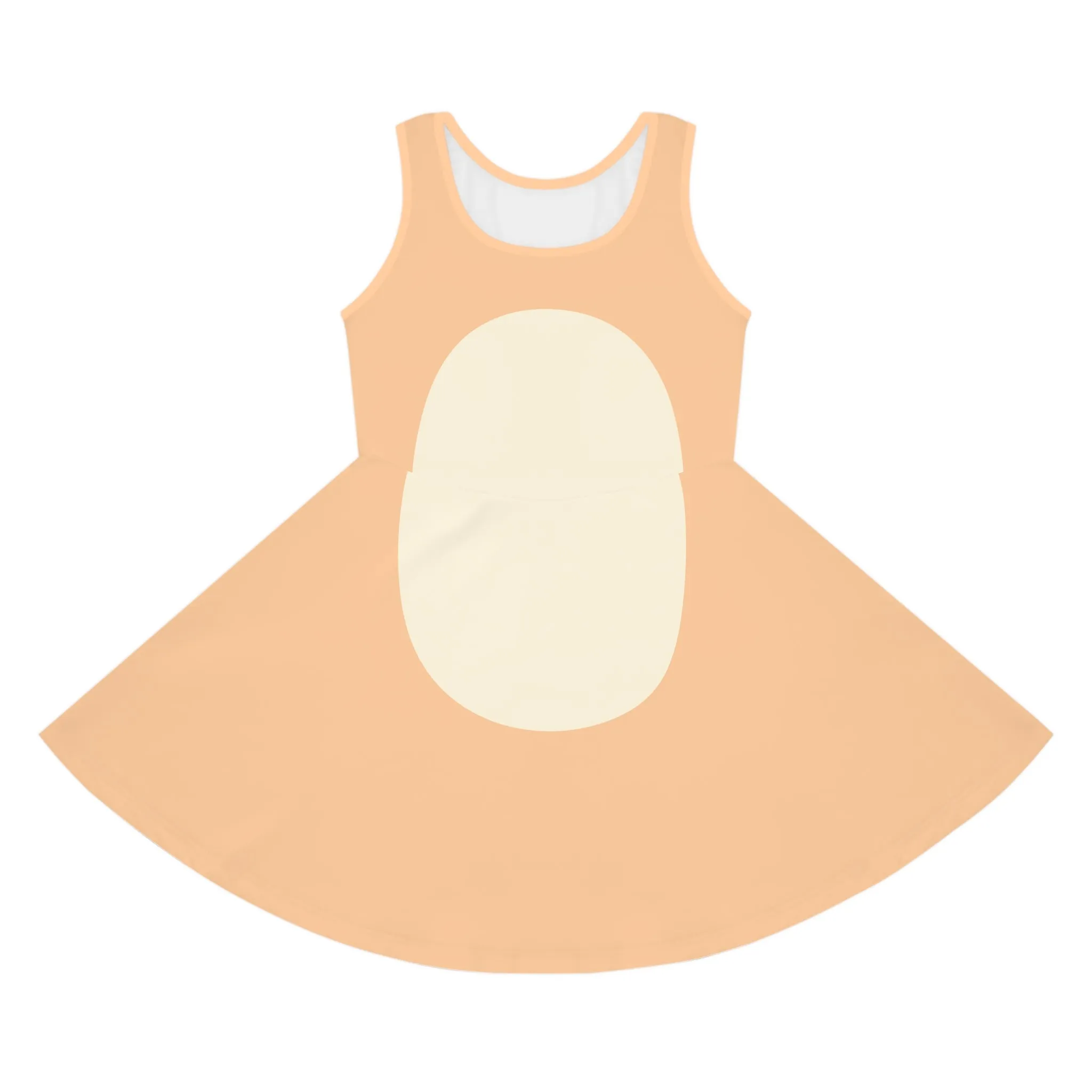 Tan Blue Heeler Girls' Sleeveless Sundress- Costume, Cosplay