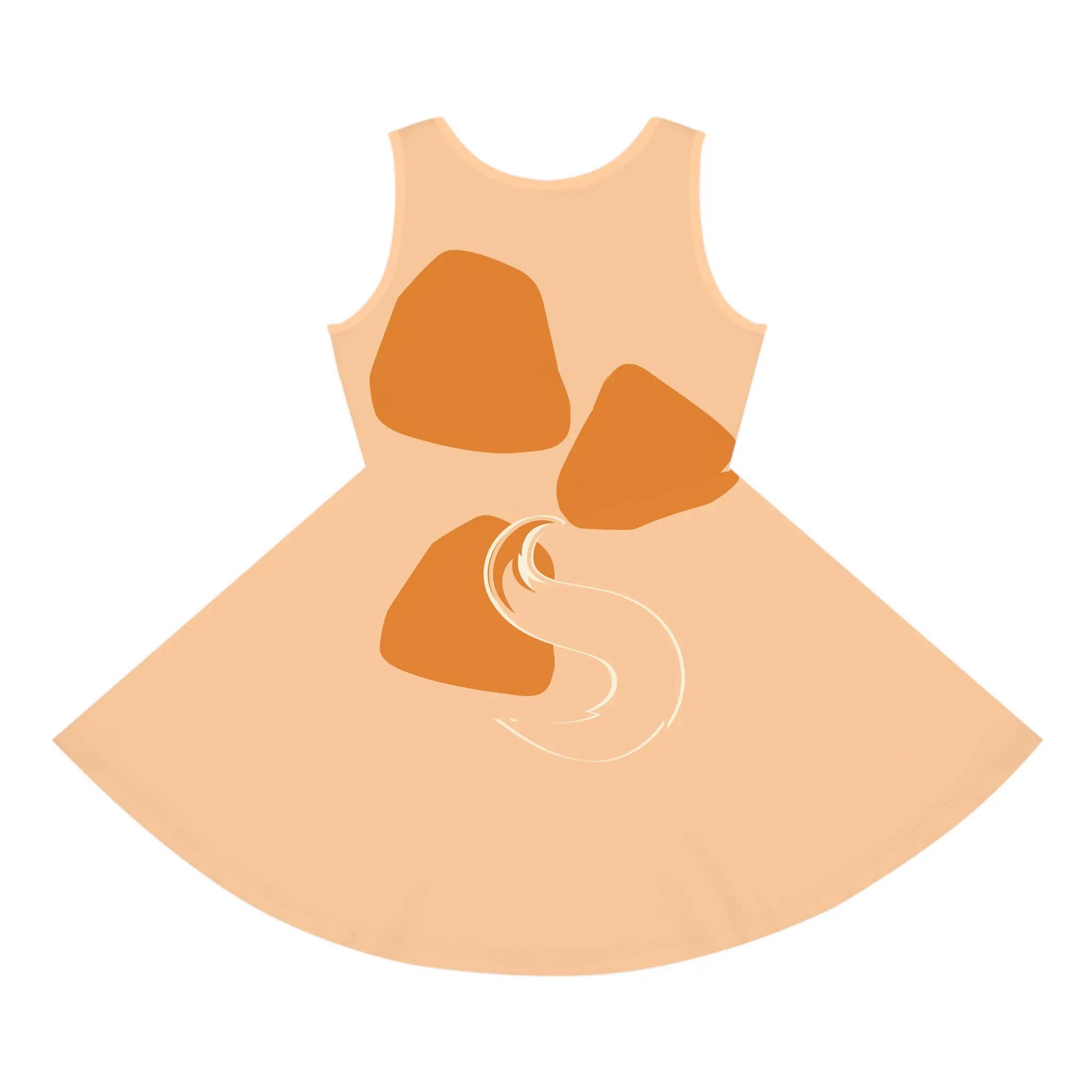 Tan Blue Heeler Girls' Sleeveless Sundress- Costume, Cosplay